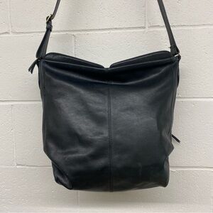 Derek Alexander Slouchy Large Genuine Leather Shoulder Bag